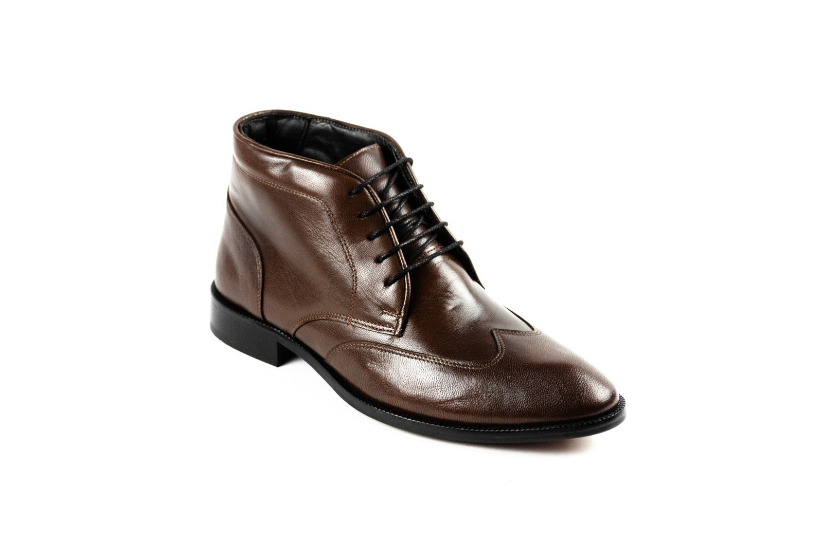 Perforated Dress Boots Moss