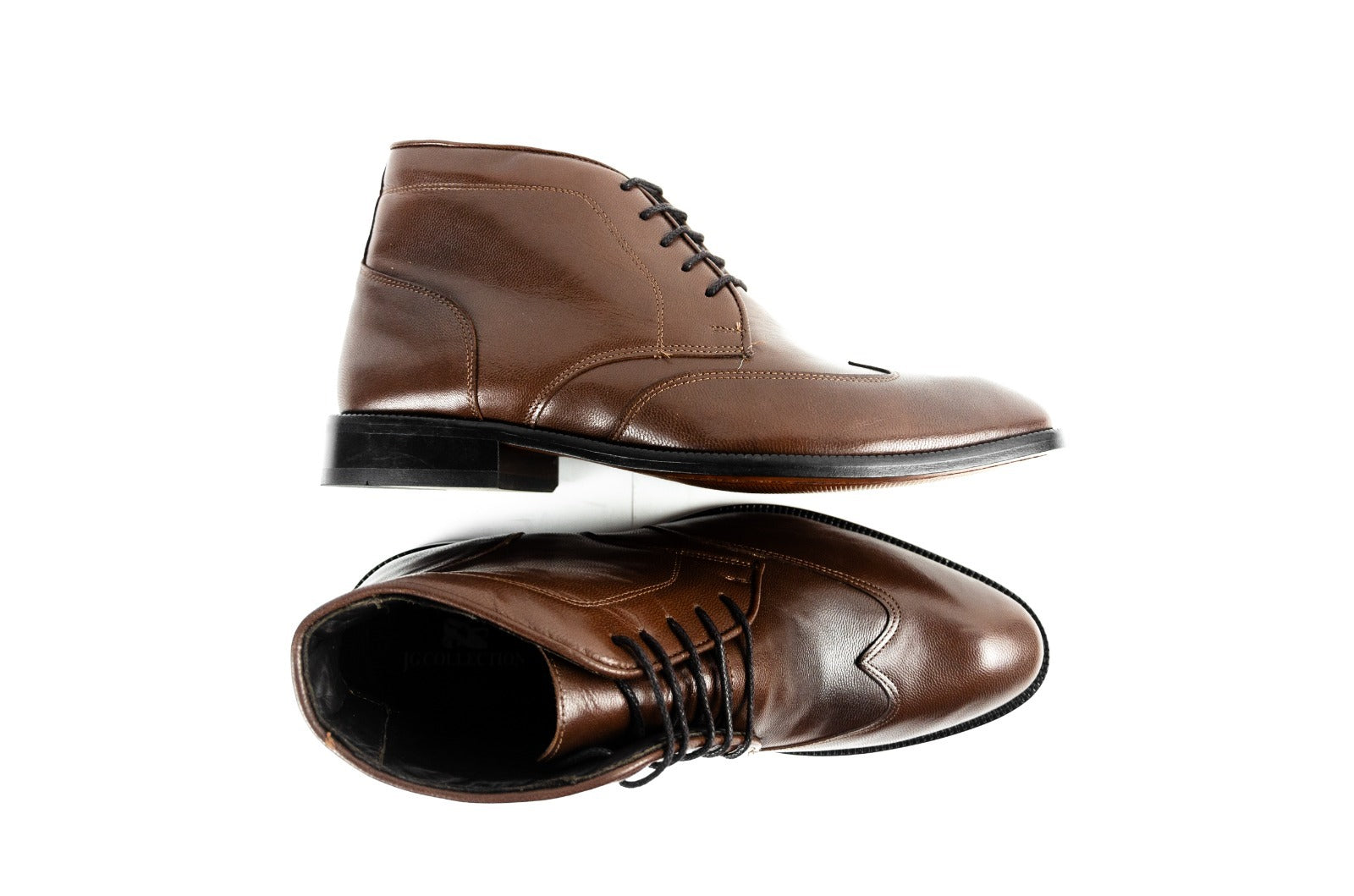 Perforated Dress Boots Moss